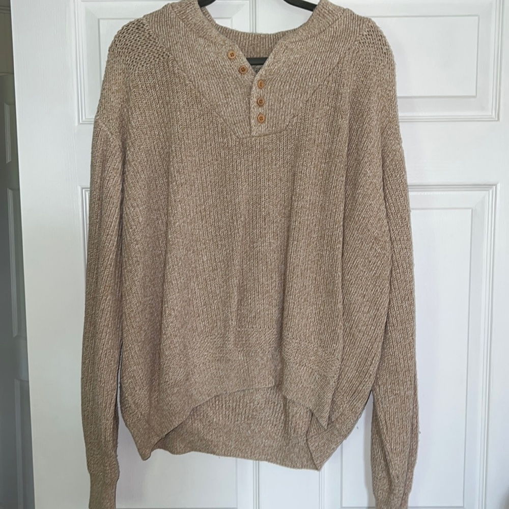 tan pullover